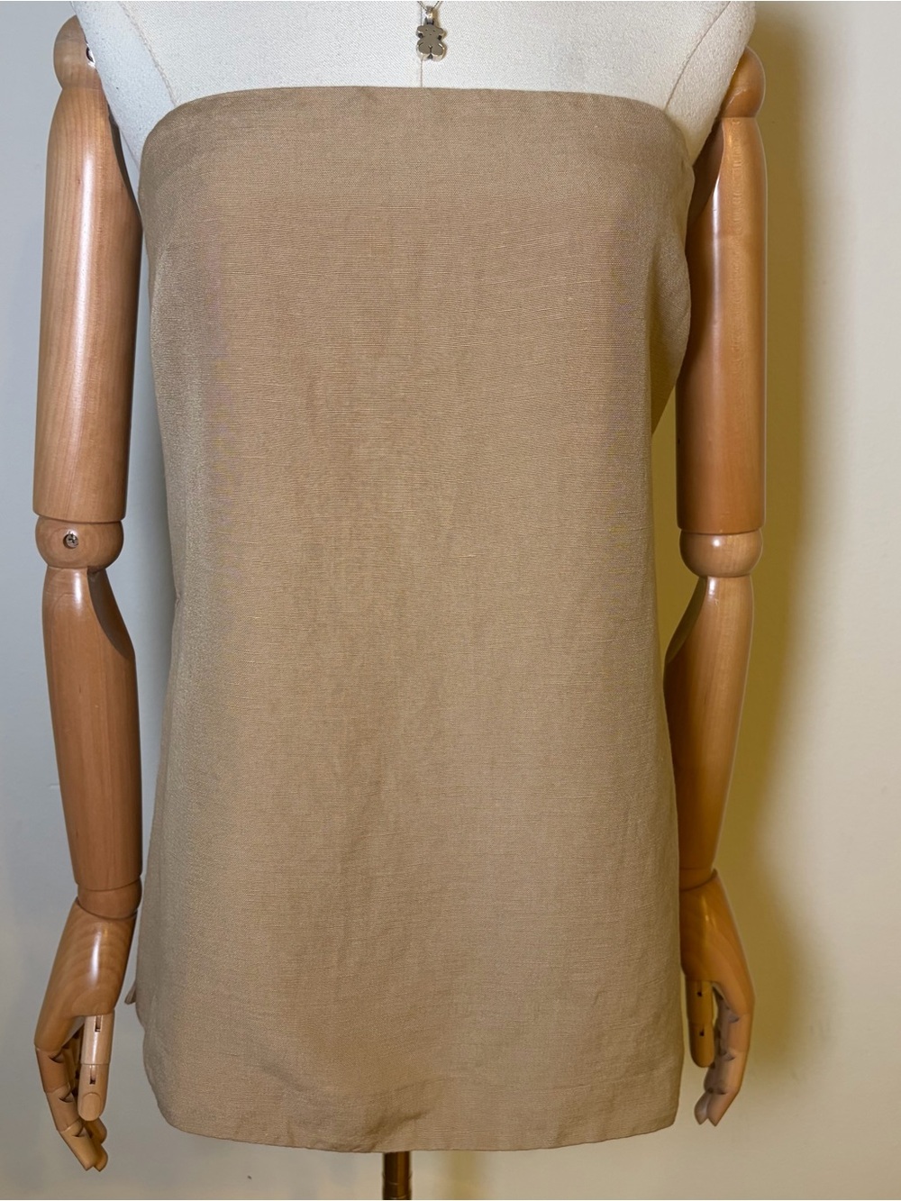 NWT Oak + Fort Strapless Linen Blend Tube Top S - Picture 2 of 9